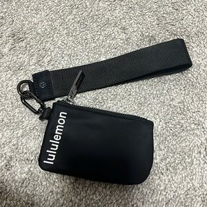 Lululemon Black Wristlet Keychain